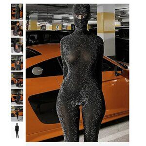 Hawthaw Women's Long Sleeve Black Jumpsuit